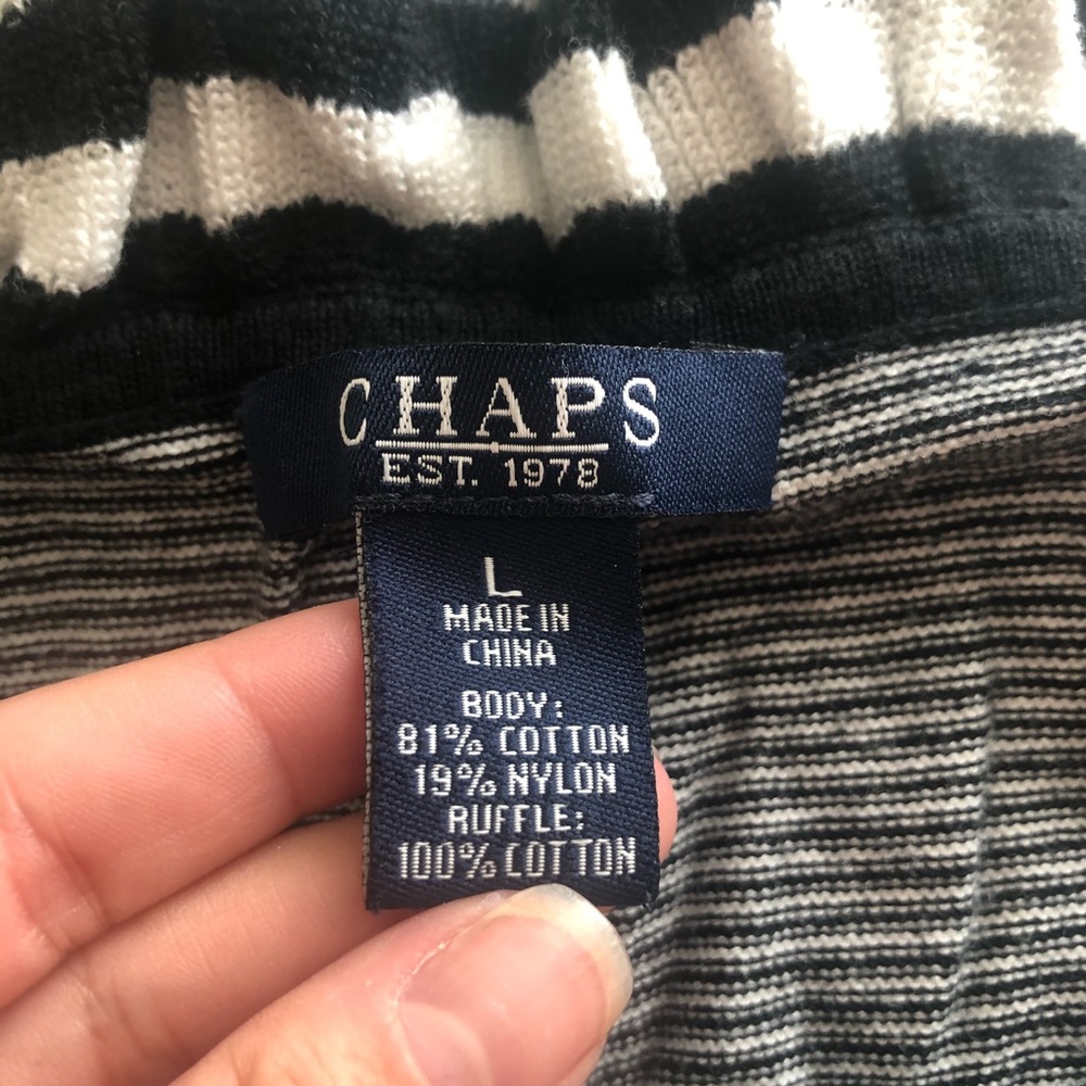 Chaps Ruffle Top - Picture 3 of 8